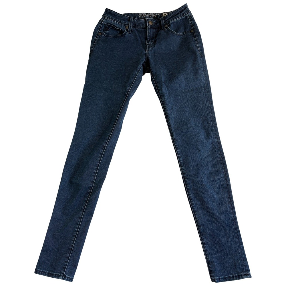 Miss Me Super Skinny Jeans Dark Wash Mid Rise Denim M05203G23 Womens 25